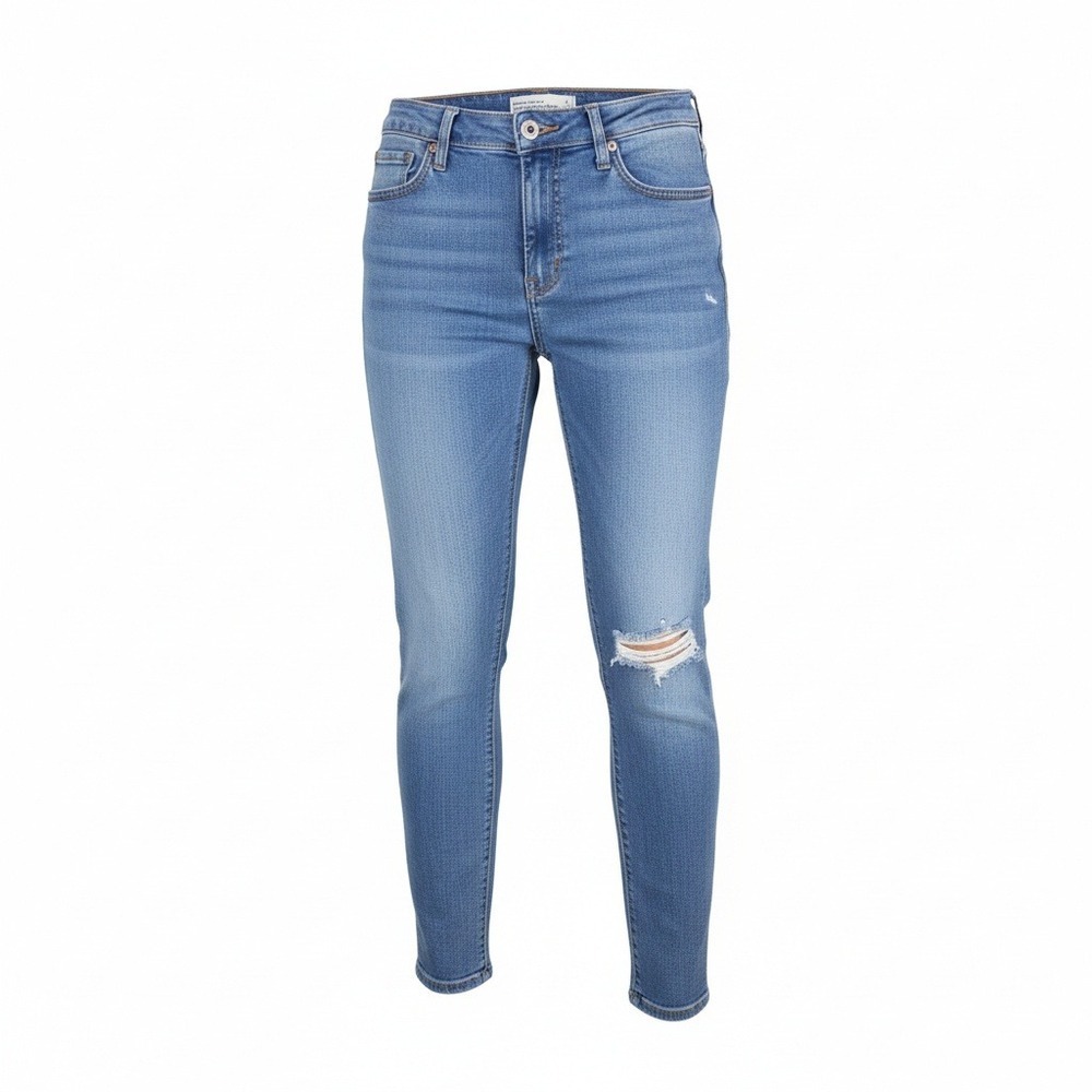 Abercrombie & Fitch High Rise Super Skinny Ankle‎ Jeans 26/2 Distressed Stretch
